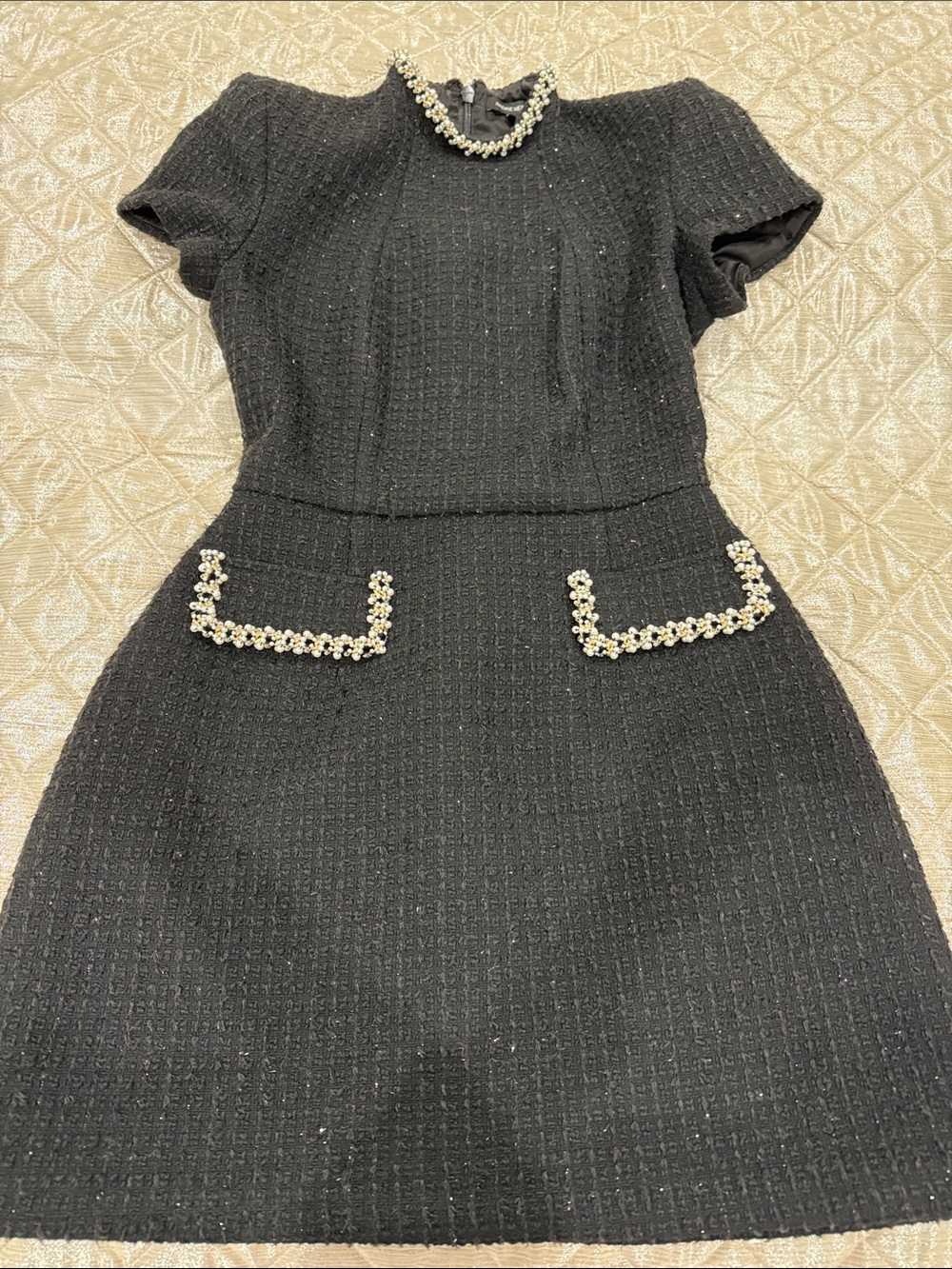 NADINE MERABI Simone Black dress